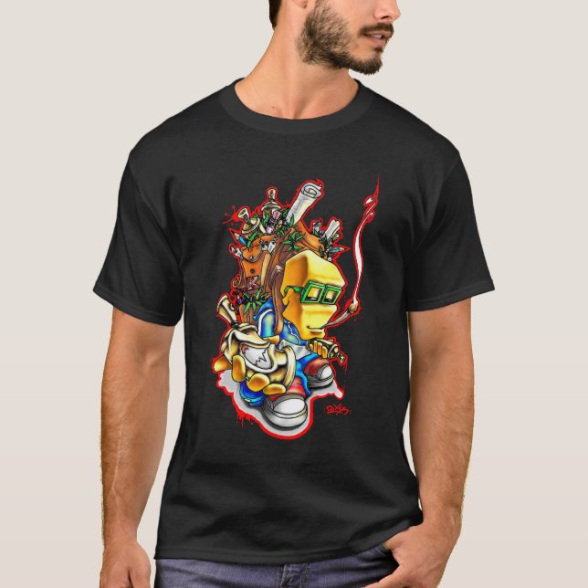 Camiseta Caráter dos grafites - o mais duro - t-shirt (Frente)