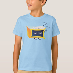 Camiseta Caráter engraçado do despertador do sono bonito