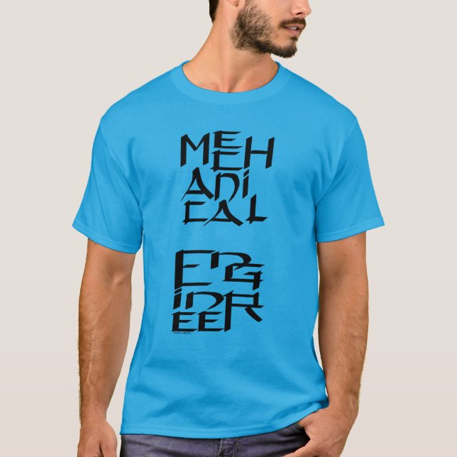 Camiseta Caráter mecânico do Engenheiro (Frente)