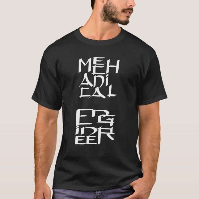 Camiseta Caráter mecânico do Engenheiro (Frente)