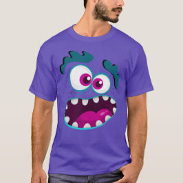 Camiseta Caráter Puro Engraçado Monstro Feliz Carinho
