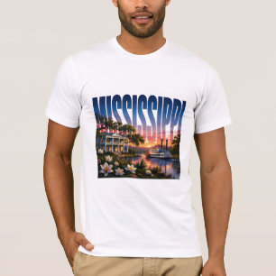 Camiseta Caráter Sulista do Patrimônio do Rio Mississippi