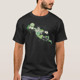 Camiseta Caráter verde dos grafites da lanterna