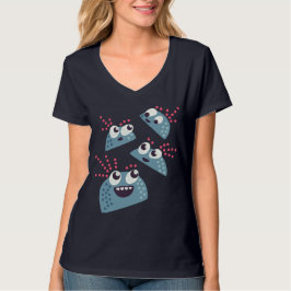 Camiseta Caráteres bonitos dos amigos dos doces dos