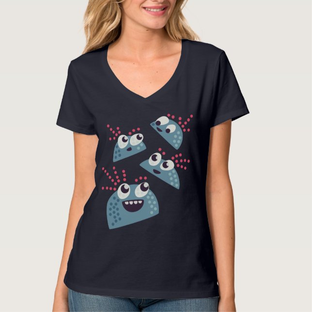 Camiseta Caráteres bonitos dos amigos dos doces dos (Frente)