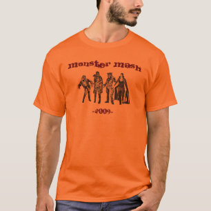 Camiseta Caráteres do clássico da erva-benta do monstro d