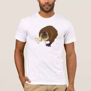 Camiseta caráteres do livro do simile do quivi