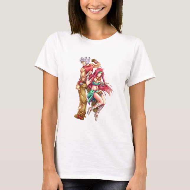 Camiseta Caráteres icónicos (Frente)
