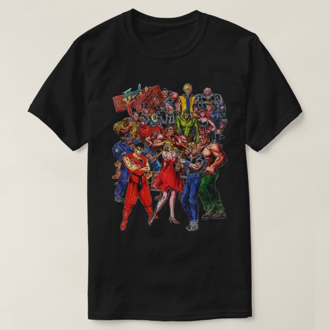 Camiseta Carateres Luta Final (Frente do Design)
