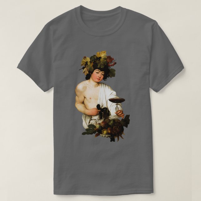 Camiseta Caravaggio Bacchus (Frente do Design)