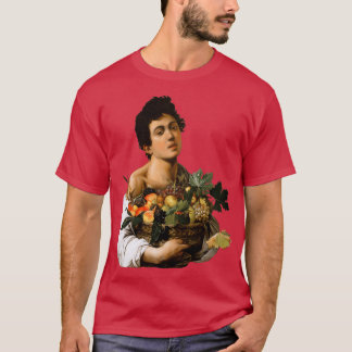 Camiseta Caravaggio Boy com uma cesta de Fruta 2