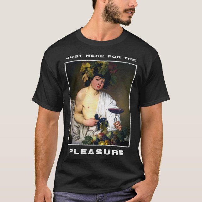 Camiseta Caravaggio Painting Bacchus for a Hedonist (Frente)