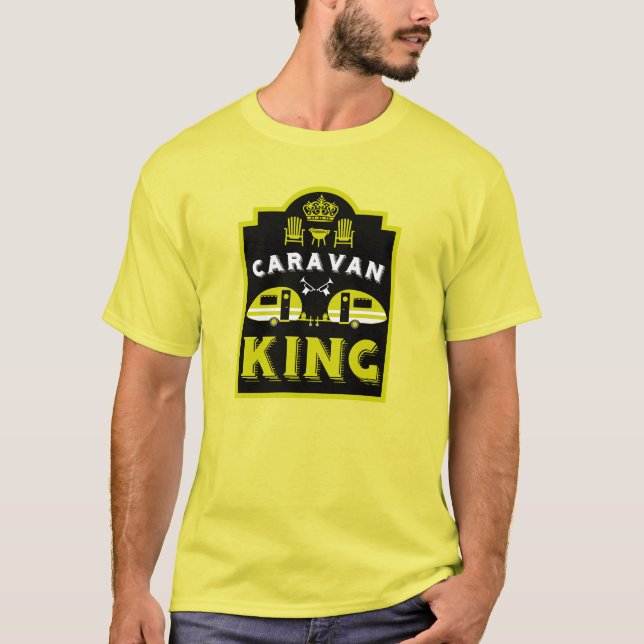 Camiseta Caravan King Presente Para Campers (Frente)