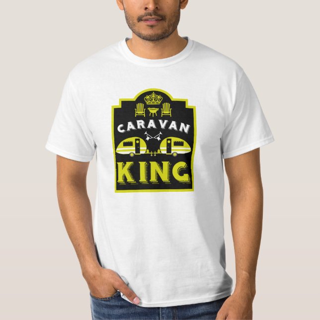 Camiseta Caravan King Presente Para Campers (Frente)