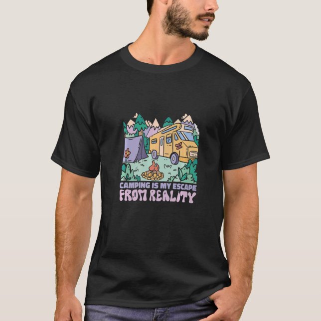 Camiseta Caravan Viagem Caravan Camping Motorhome (Frente)