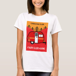 Camiseta Caravana E Motorhome Clubs Café Chaveiro