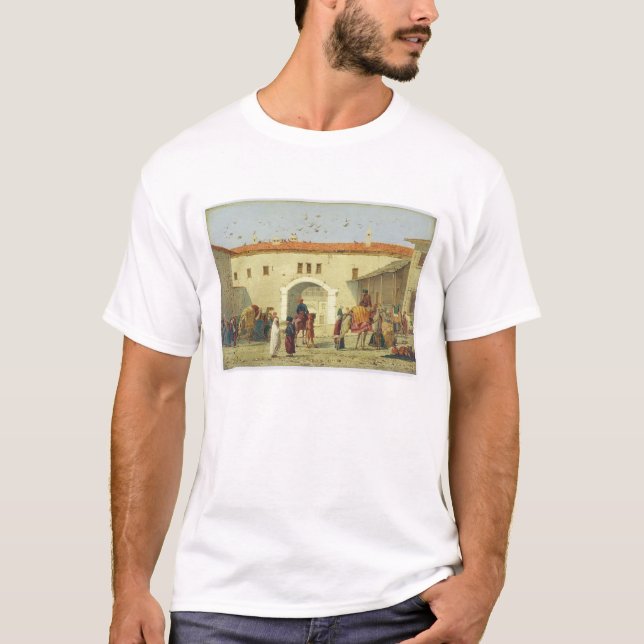 Camiseta Caravançará em Mylasa, Turquia, 1845 (óleo no (Frente)