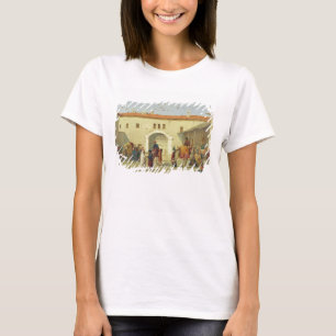 Camiseta Caravansário em Mylasa, Turquia, 1845 (óleo no pai
