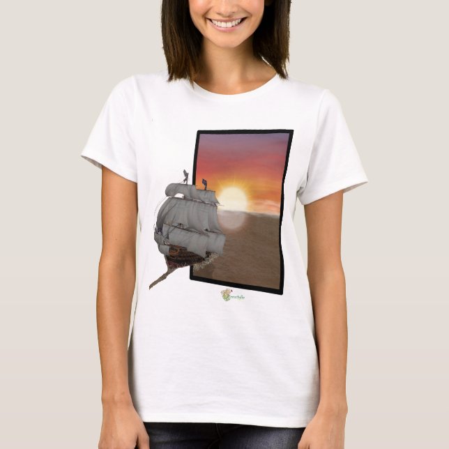 Camiseta Caravelle fora do quadro T-Shirt (Frente)