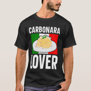 Camiseta Carbonara Lover, para ventiladores de Comida itali