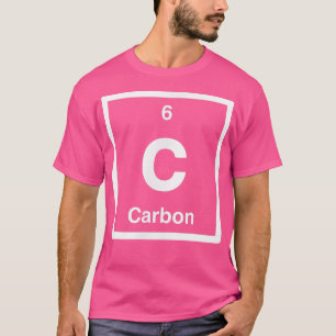 Camiseta Carbono - C - Mesa periódica de elementos - Ciênci