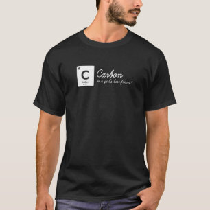 Camiseta Carbono é o melhor amigo da química engraçada