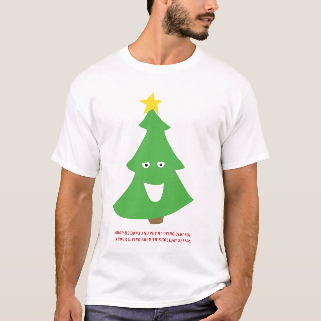 Camiseta Carcaça da árvore de Natal (Frente)