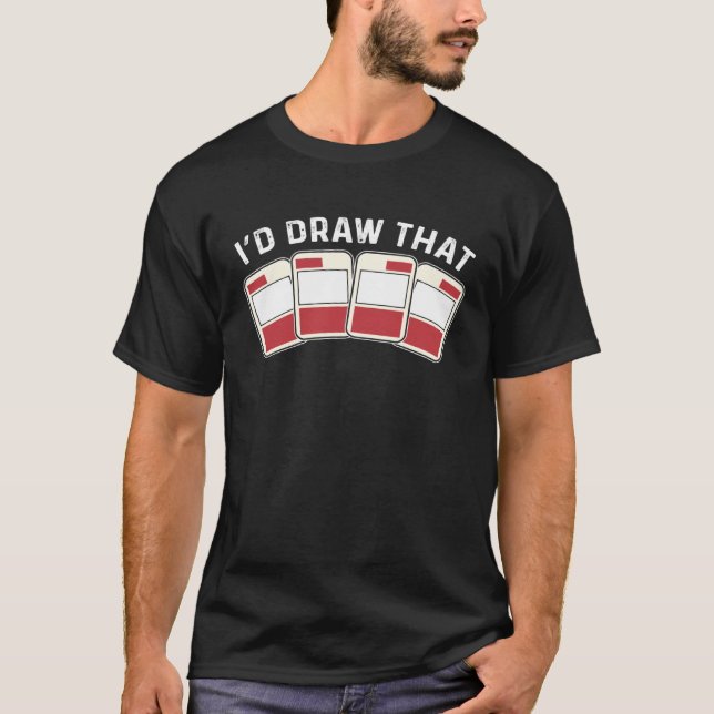 Camiseta Card Collector I d Draw That Trading Card Game (Frente)