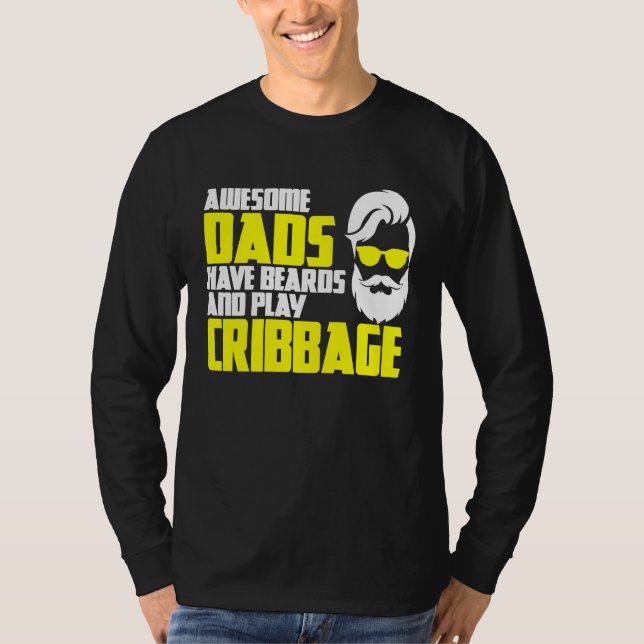 Camiseta Card Game Cribbage Game Night Father's Day Cribbag (Frente)