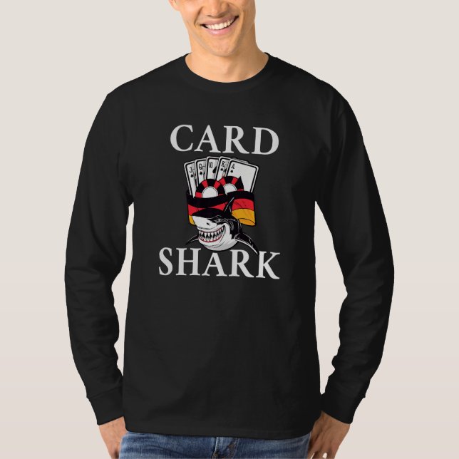 Camiseta Card Shark Game Playing Cards Poker Premium (Frente)