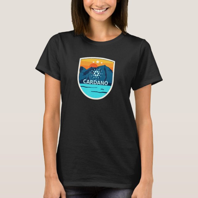 Camiseta Cardano Ada Crachá Cripto Moeda Sol (Frente)