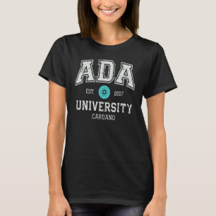 Camiseta Cardano Ada Universidade Crypto Currency Blocchain