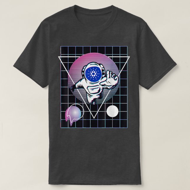 Camiseta Cardano Crypto Astronaut Outer Space  (Frente do Design)
