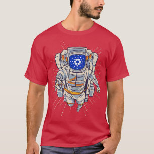 Camiseta Cardano Crypto Tee, Cardano Astronaut to Moon
