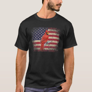 Camiseta Cardeal Bird 4 De Julho Presente No Natal American