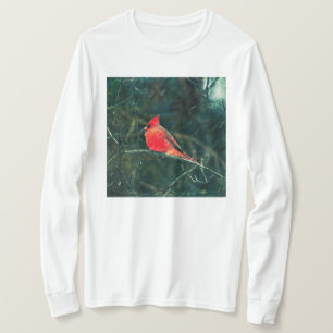 Camiseta Cardeal de inverno em Snowstorm - Aprimorado
