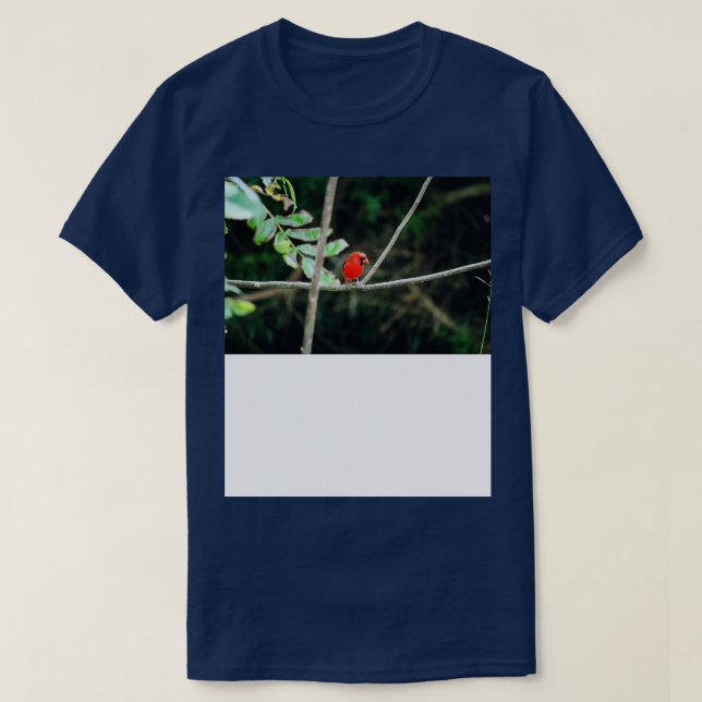 Camiseta cardeal norte vermelho TShirt (Frente do Design)