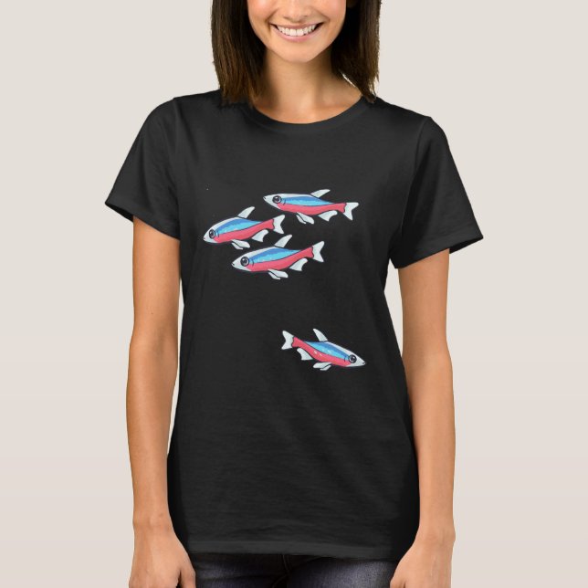 Camiseta Cardeal Tetra Schooling Tetra Community Fish (Frente)