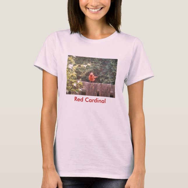 Camiseta Cardeal vermelho (Frente)