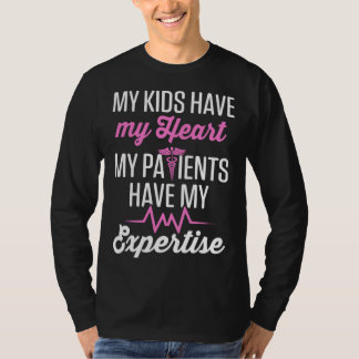 Camiseta Cardiac Nurse Mom Cardiology My Kids Have my Heart