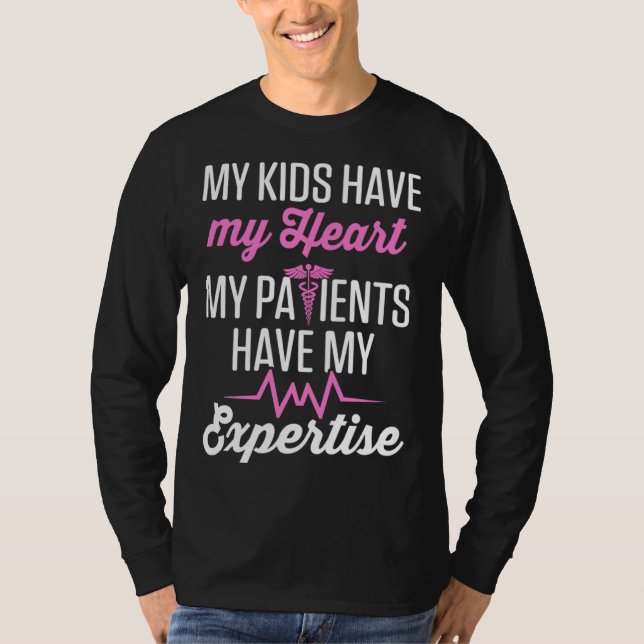 Camiseta Cardiac Nurse Mom Cardiology My Kids Have my Heart (Frente)