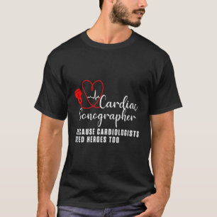 Camiseta Cardiac Sonographer Echo Tech Aprenda Rdcs