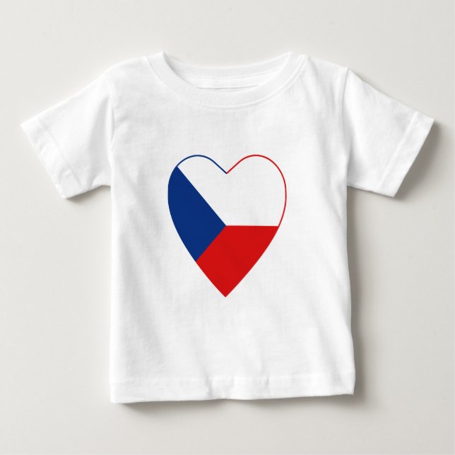 Camiseta Cardíaca Czechia Flag (Frente)