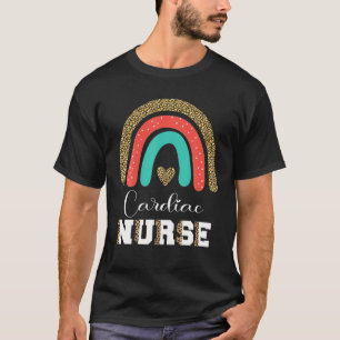 Camiseta Cardíaca Enfermeira Leopard Cardiologista Cartão d