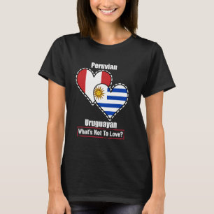 Camiseta Cardíaco uruguaio peruano sinaliza o que não amar