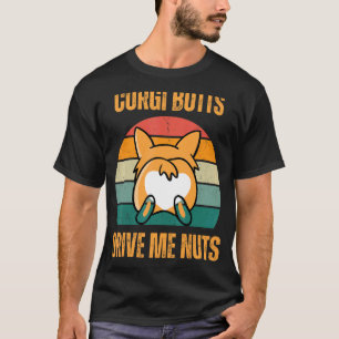Camiseta Cárdigã Pembroke Welsh Corgi Butts Me Fazem Ficar