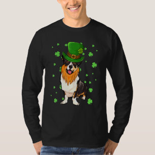 Camiseta Cardigan do Corgi Galês do Dia de São Patrício Cac