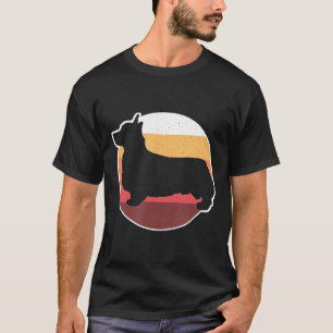 Camiseta Cardigan Galgo Galês Vintage Retro T Dog