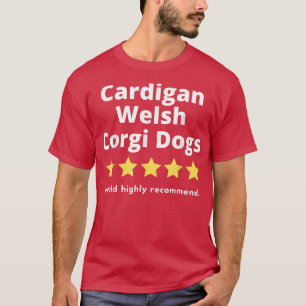 Camiseta Cardigan Welch Corgi 5 estrelas em cinco