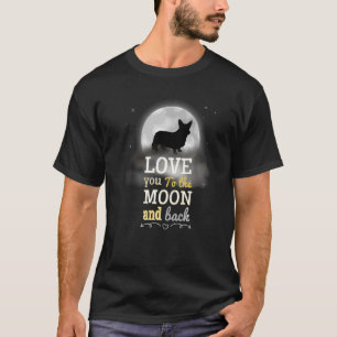 Camiseta Cardigan Welsh Corgi Amor À Lua